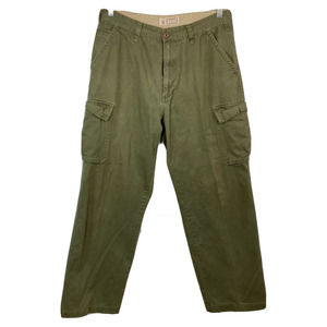 Arizona Pants‎ Mens Sz 36 Camo Green Vintage Cargo Pockets Cotton